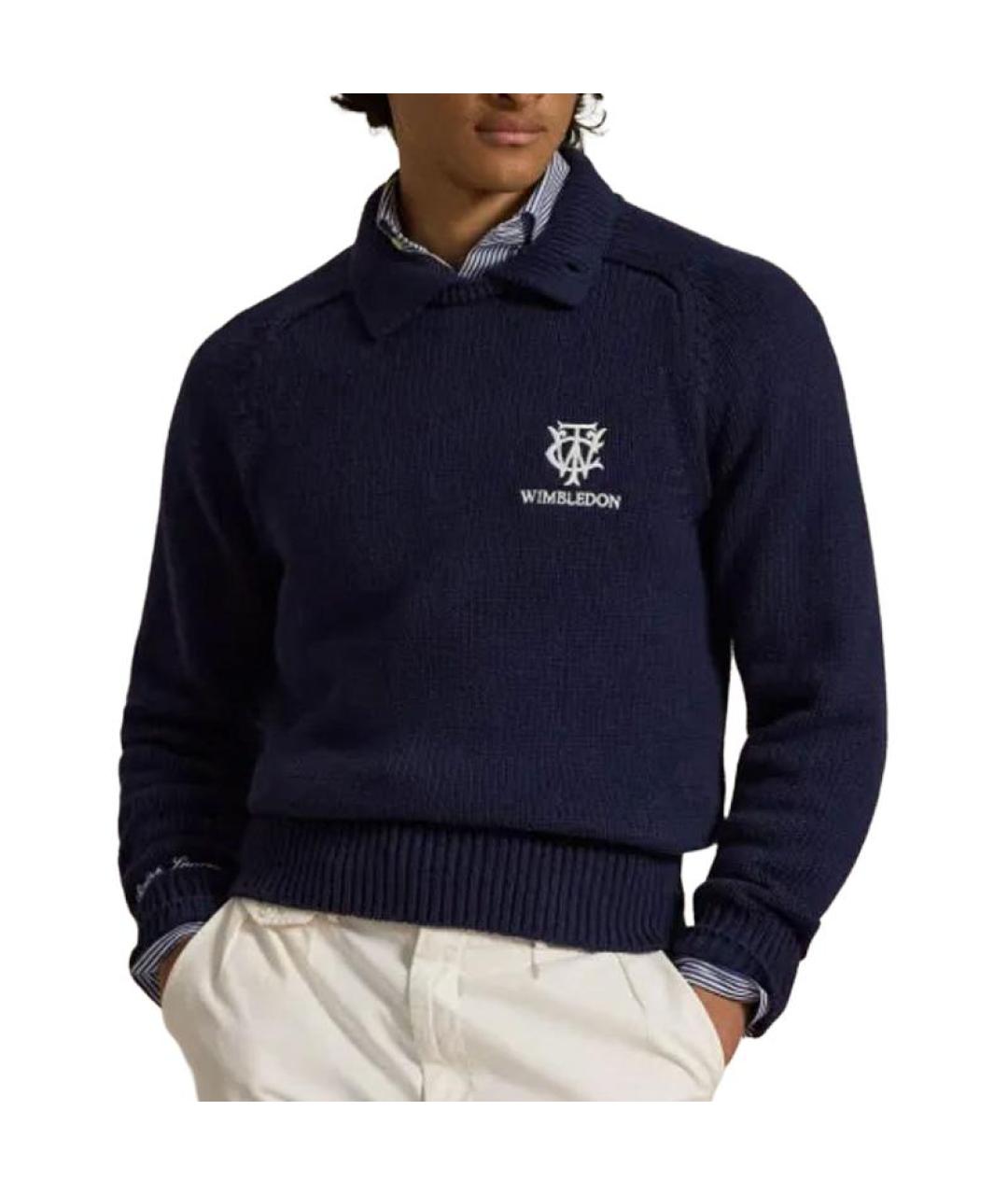 POLO RALPH LAUREN Темно-синий джемпер / свитер, фото 2