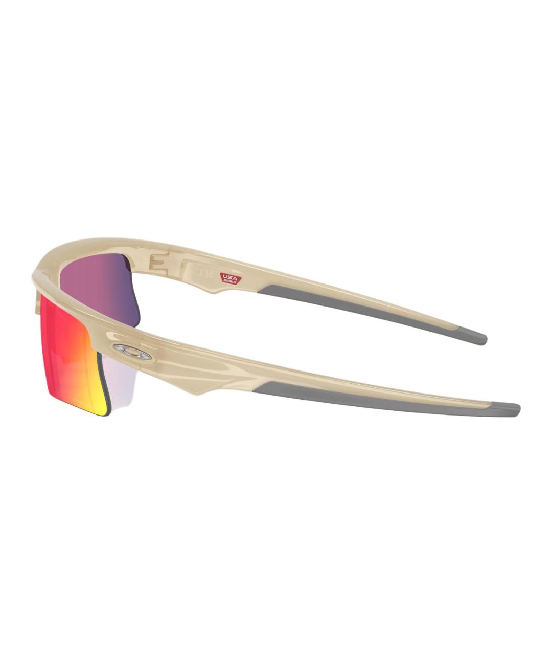 OAKLEY Бежевые пластиковые солнцезащитные очки, фото 3