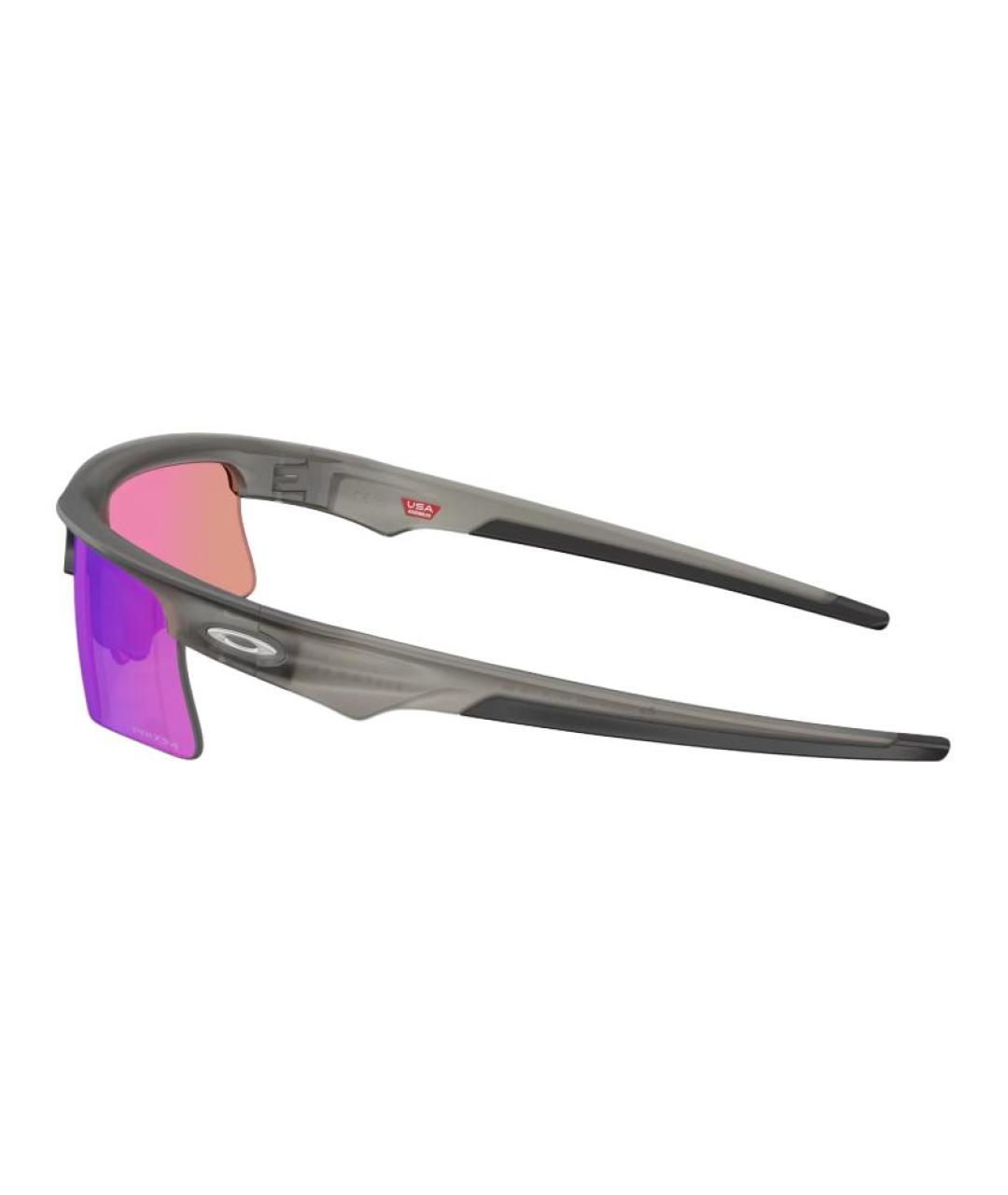 OAKLEY Серые пластиковые солнцезащитные очки, фото 3