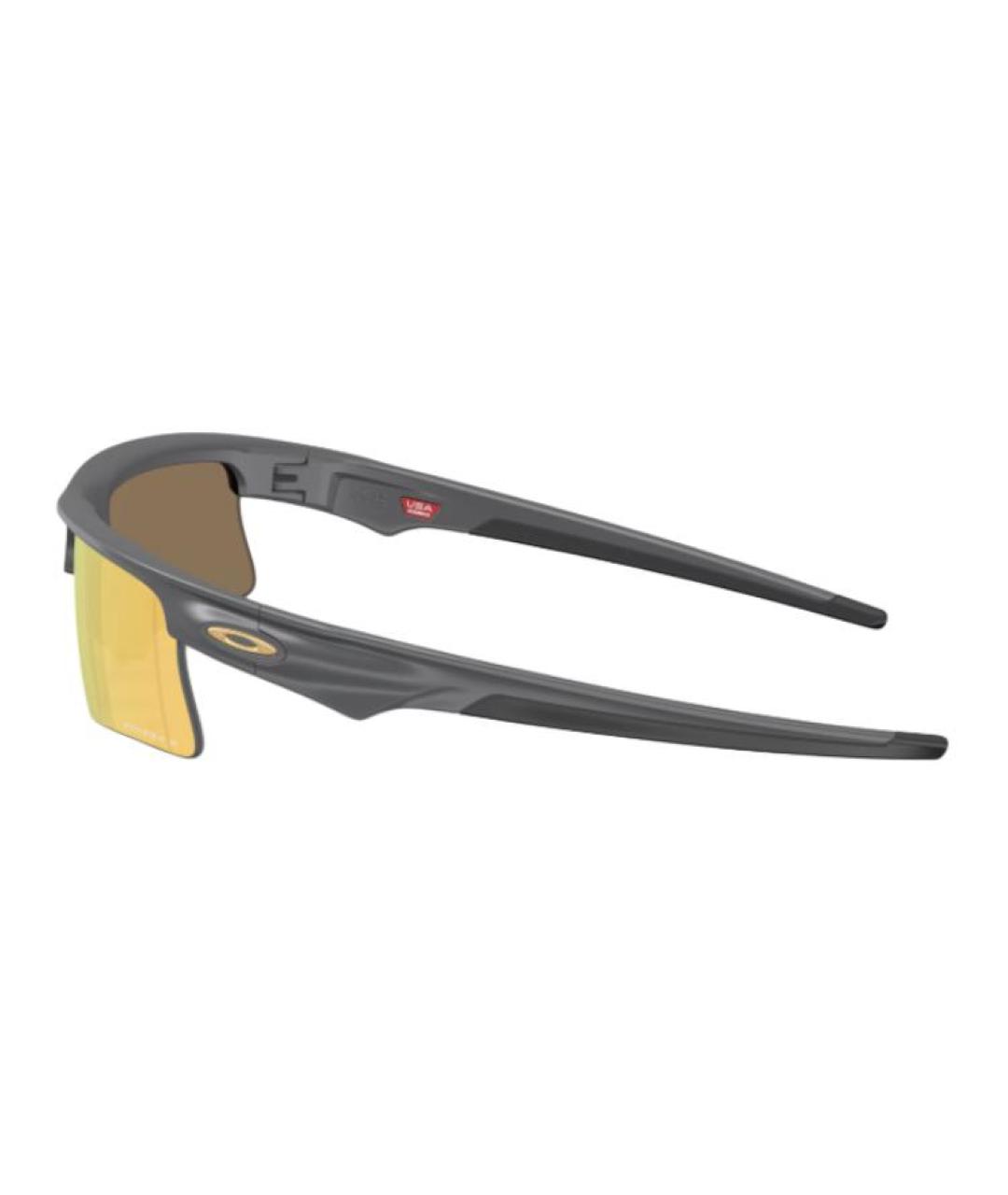 OAKLEY Серые пластиковые солнцезащитные очки, фото 3