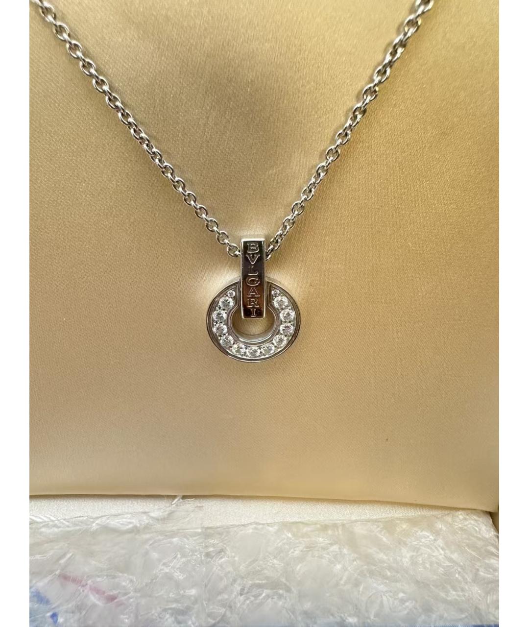 BVLGARI Серебряная подвеска из белого золота, фото 2