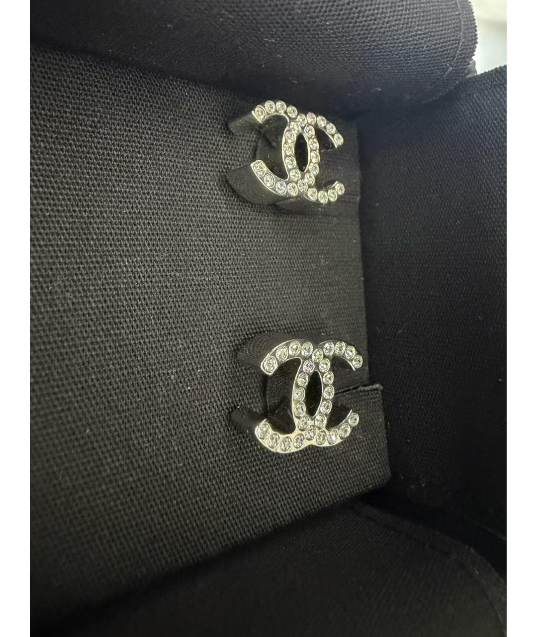 CHANEL Серебряные металлические серьги, фото 3