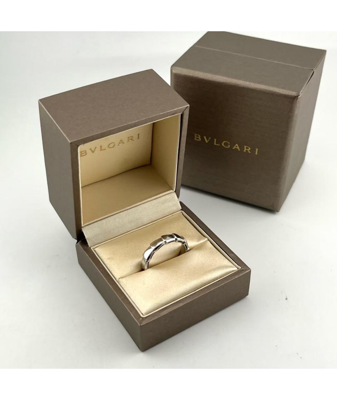 BVLGARI Серебряное кольцо из белого золота, фото 2