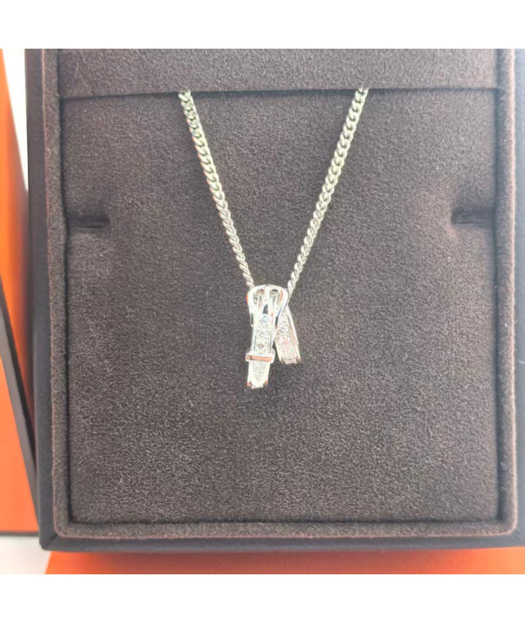 HERMES Серебряная подвеска из белого золота, фото 3