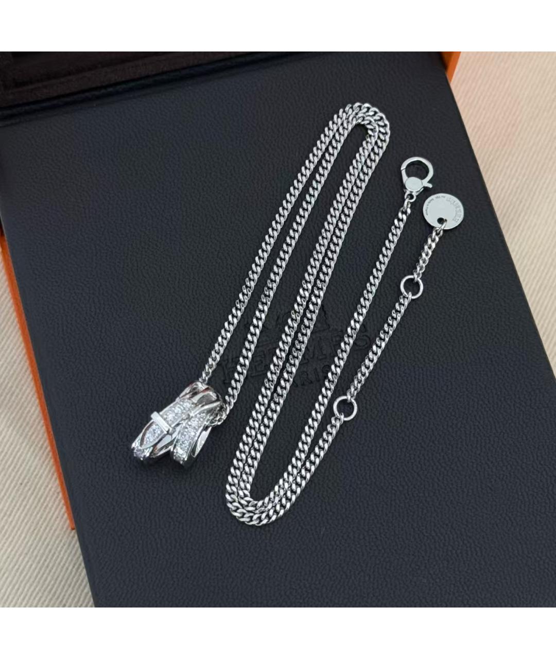HERMES Серебряная подвеска из белого золота, фото 6