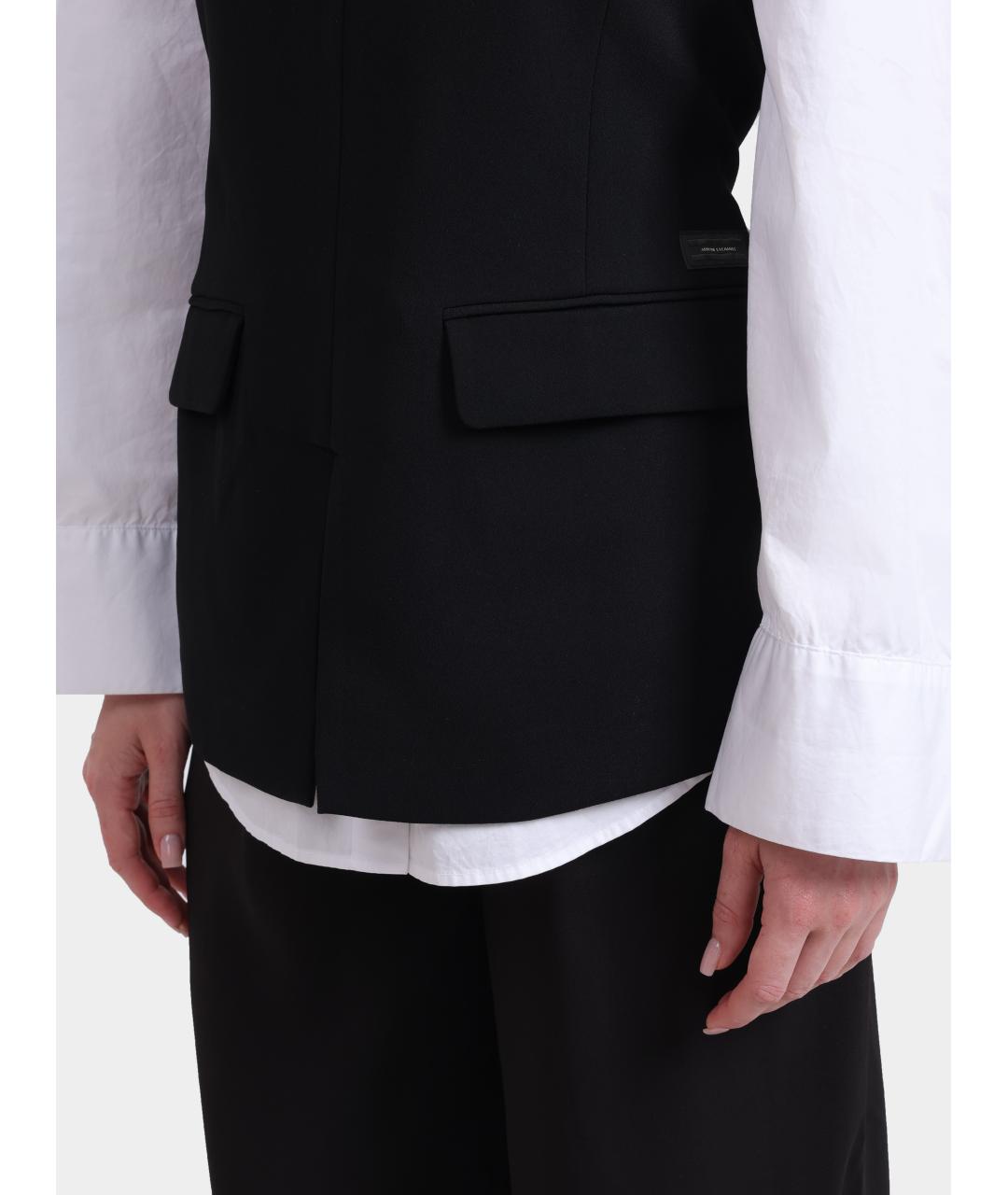 ARMANI EXCHANGE Черная майка, фото 4