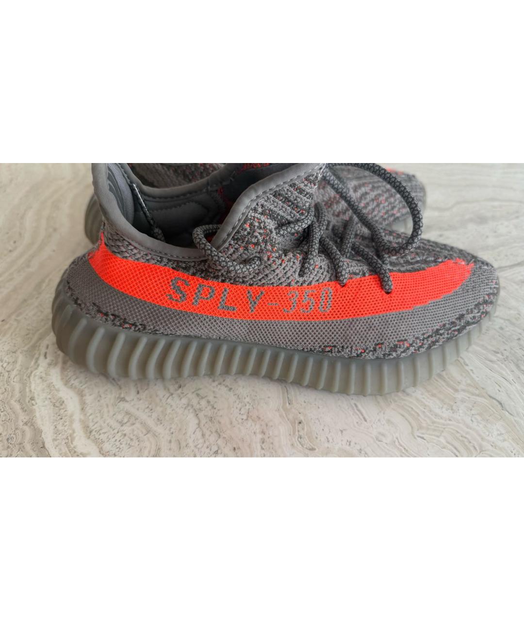 ADIDAS YEEZY Серые синтетические кроссовки, фото 6