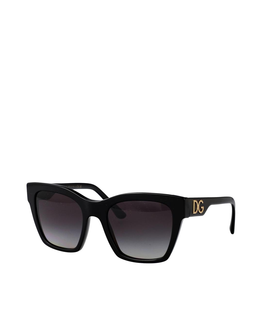 DOLCE&GABBANA Черные солнцезащитные очки, фото 2
