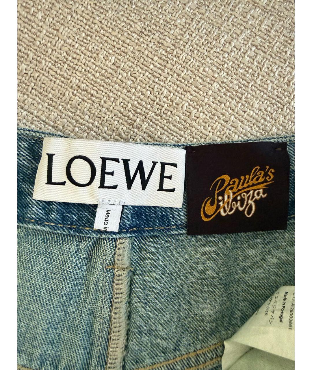 LOEWE Синие деним шорты, фото 3