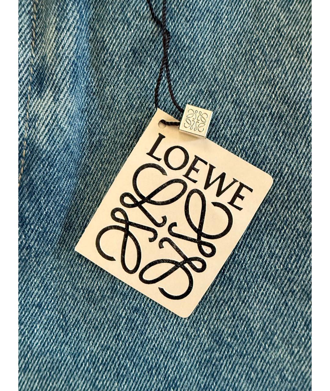 LOEWE Синие деним шорты, фото 4
