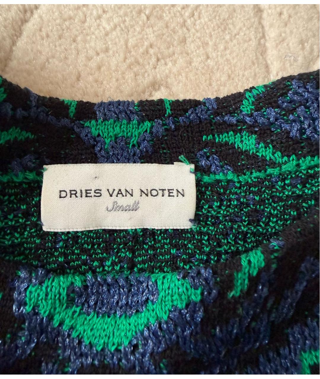 DRIES VAN NOTEN Зеленый хлопковый костюм с юбками, фото 5