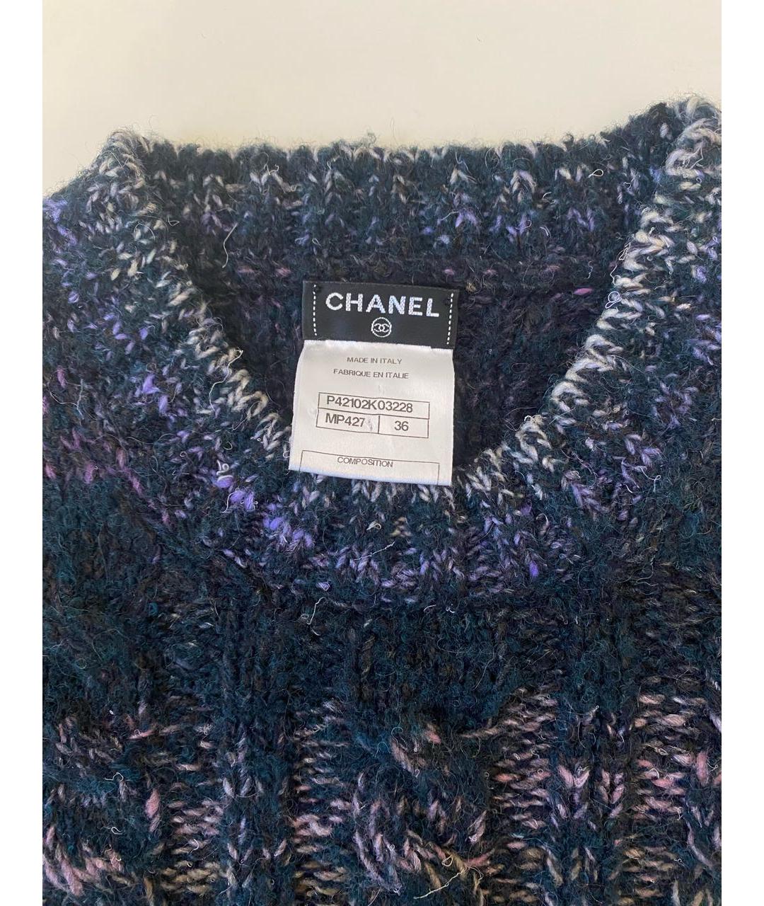 CHANEL Мульти кашемировый джемпер / свитер, фото 3