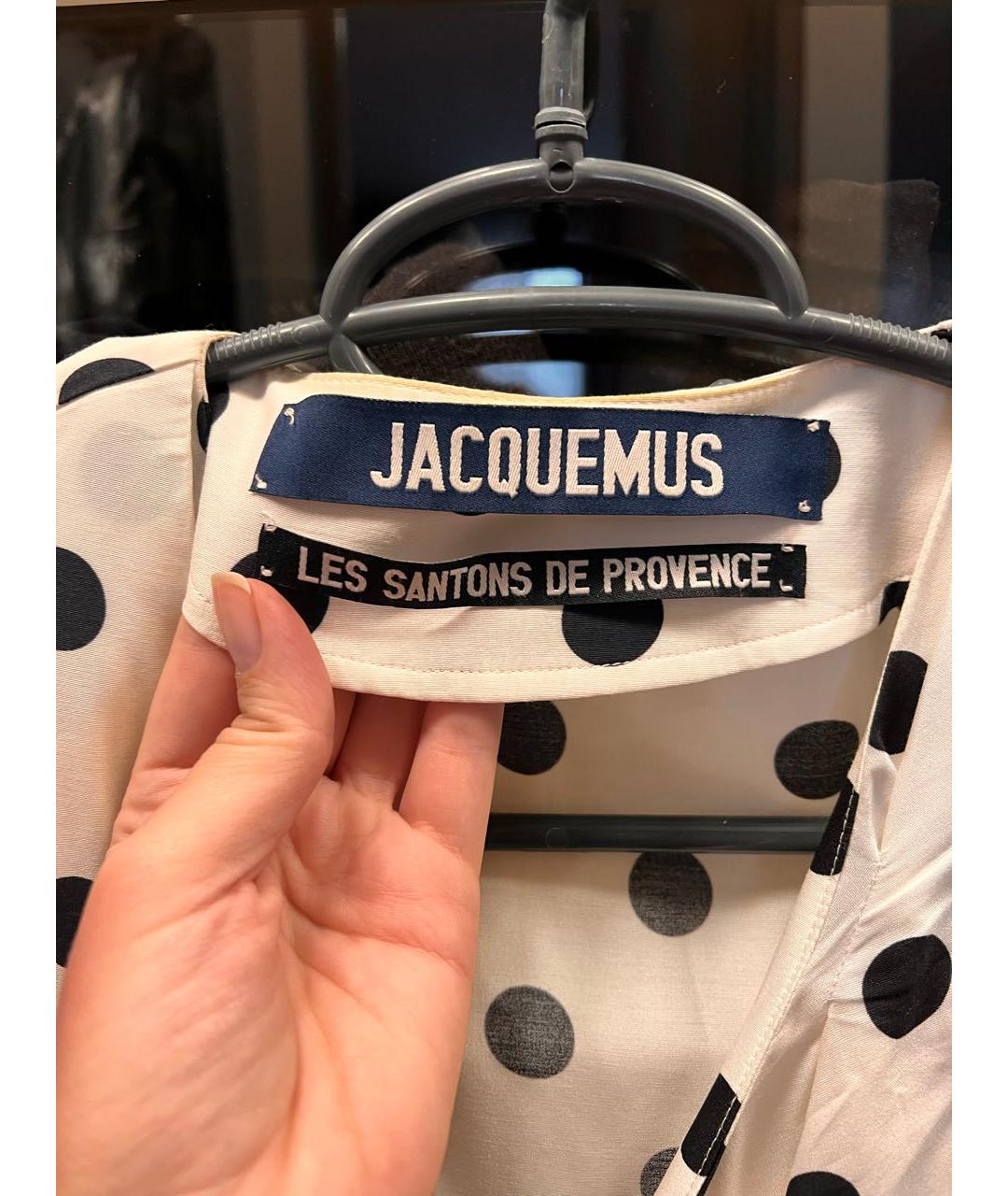 JACQUEMUS Белая хлопковая блузы, фото 2