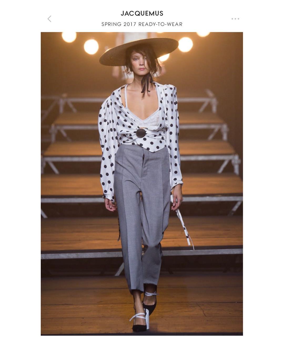 JACQUEMUS Белая хлопковая блузы, фото 6