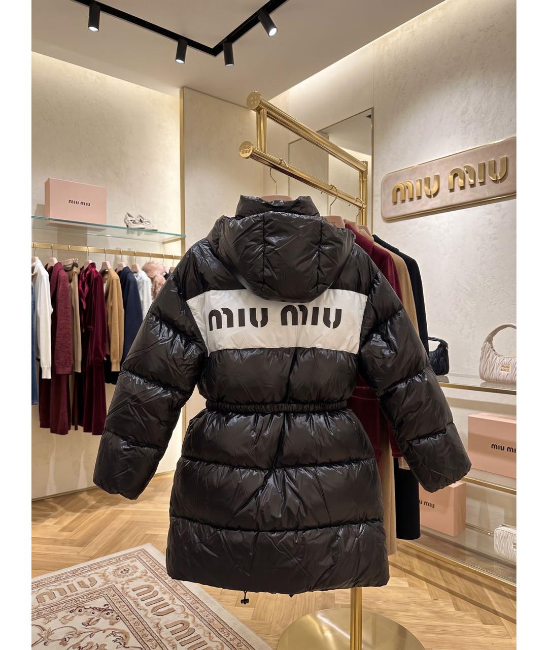 MIU MIU Черный пуховик, фото 2