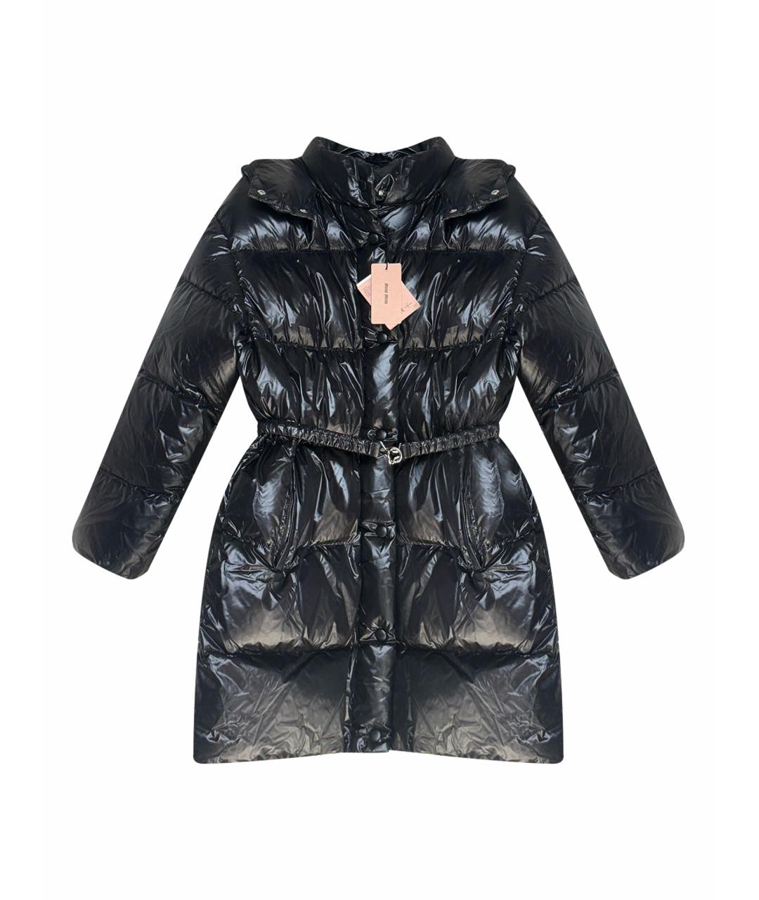MIU MIU Черный пуховик, фото 1