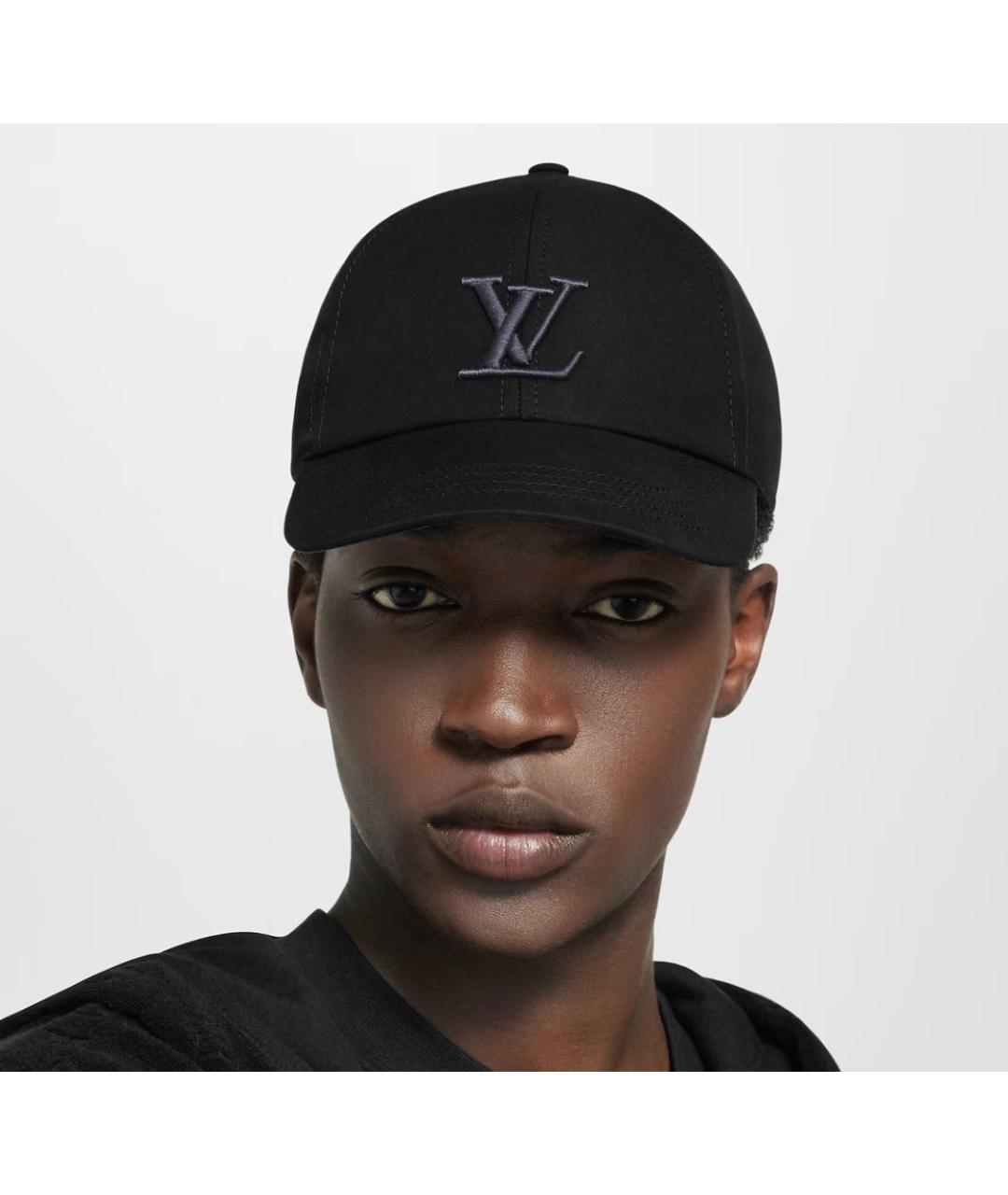 LOUIS VUITTON Черная хлопковая кепка/бейсболка, фото 3