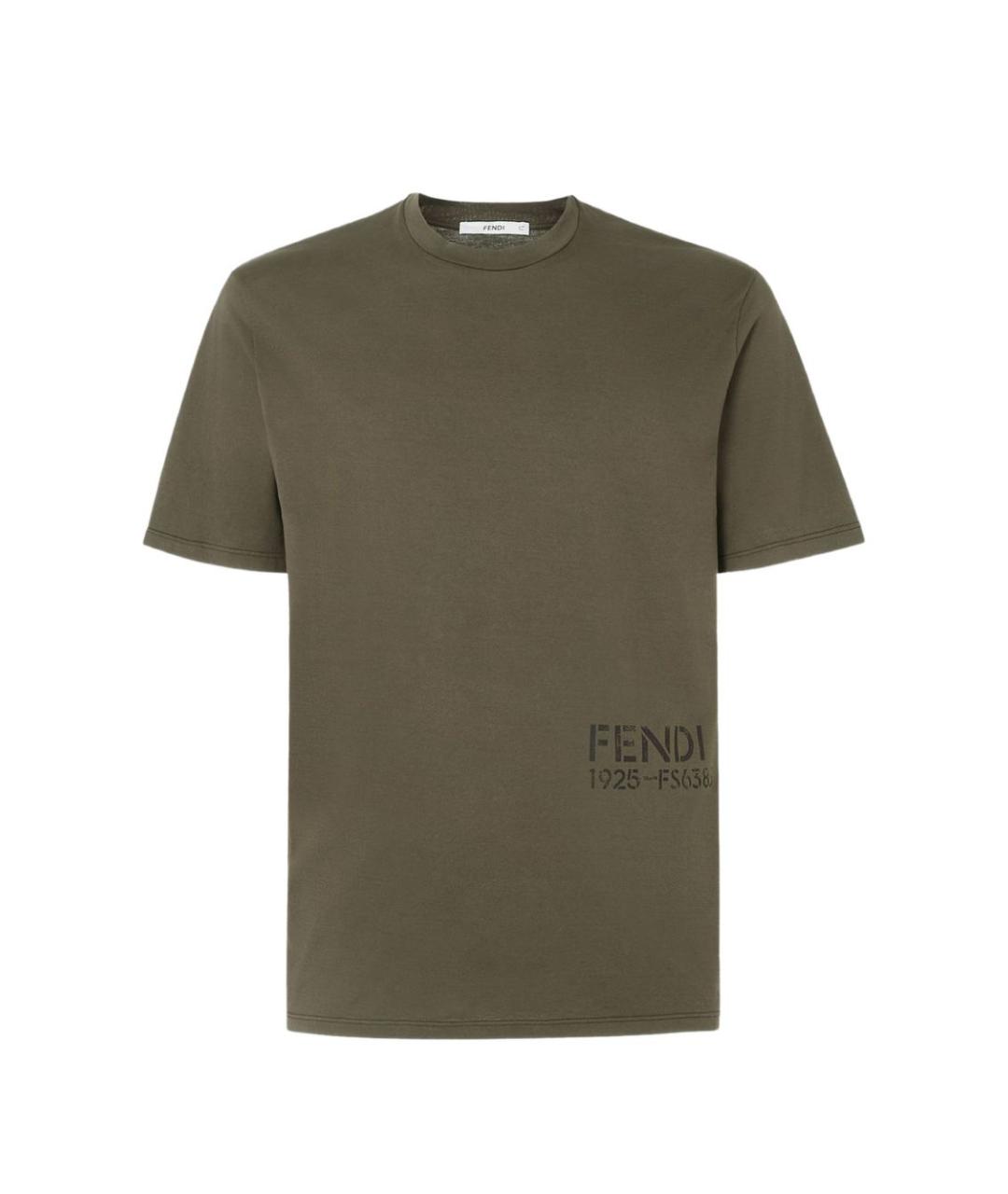 FENDI Хлопковая футболка, фото 1