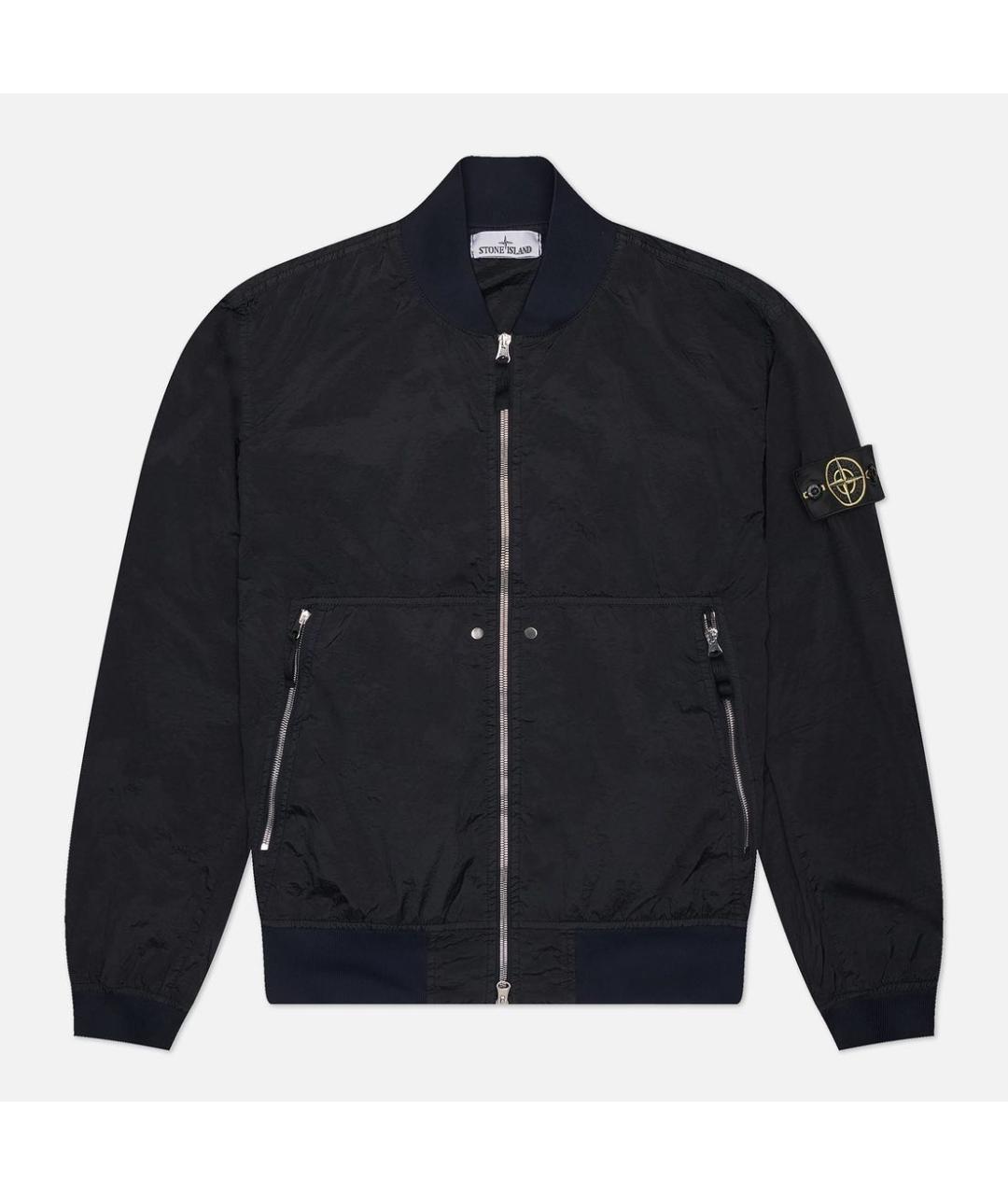 STONE ISLAND Черная нейлоновая куртка, фото 7