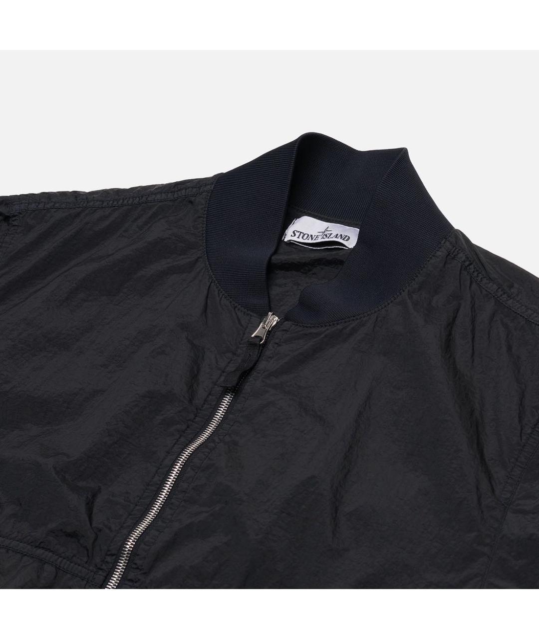 STONE ISLAND Черная нейлоновая куртка, фото 3