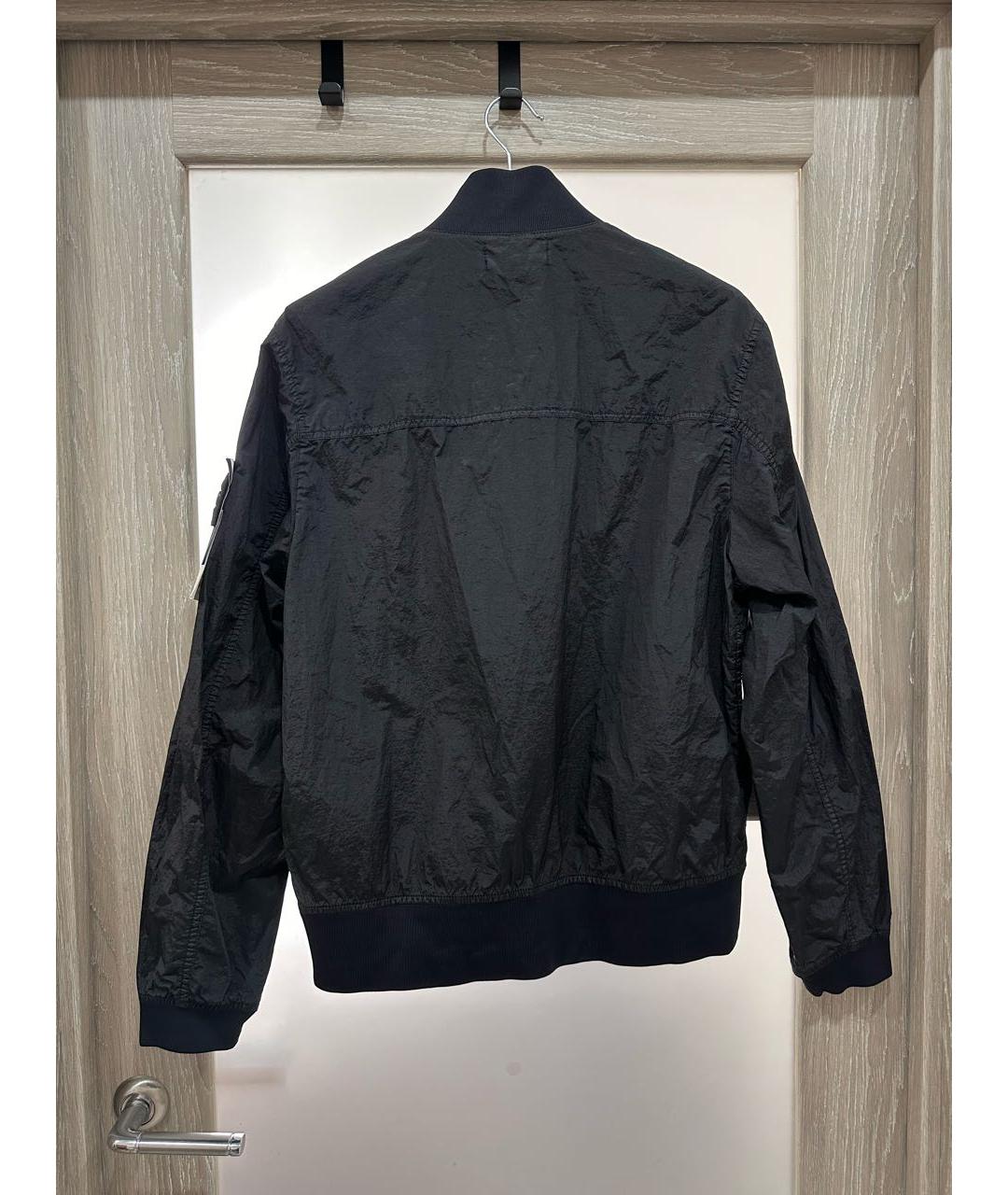 STONE ISLAND Черная нейлоновая куртка, фото 2