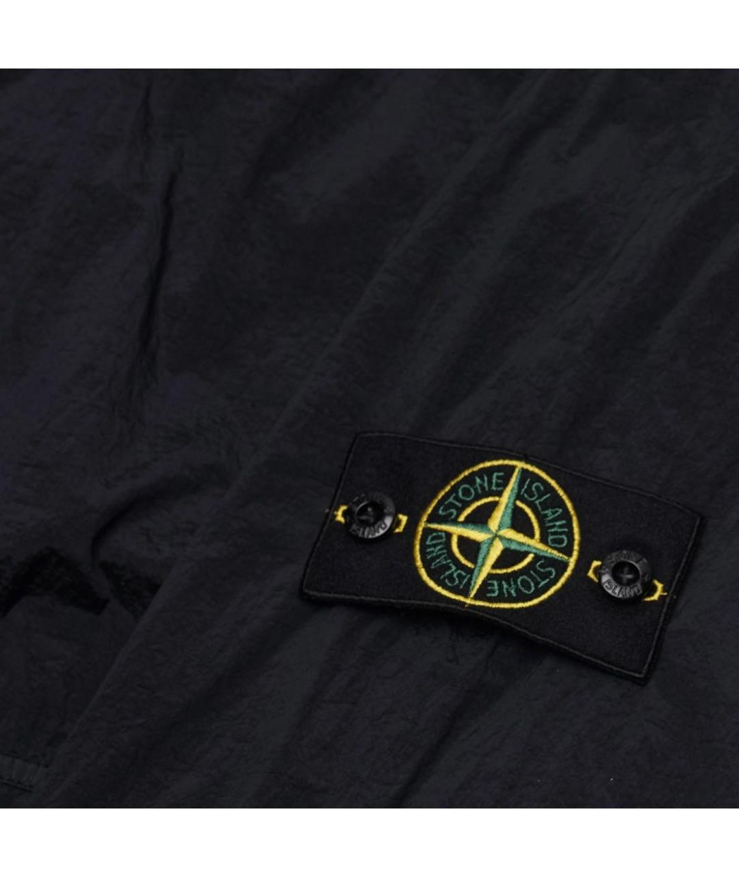 STONE ISLAND Черная нейлоновая куртка, фото 4