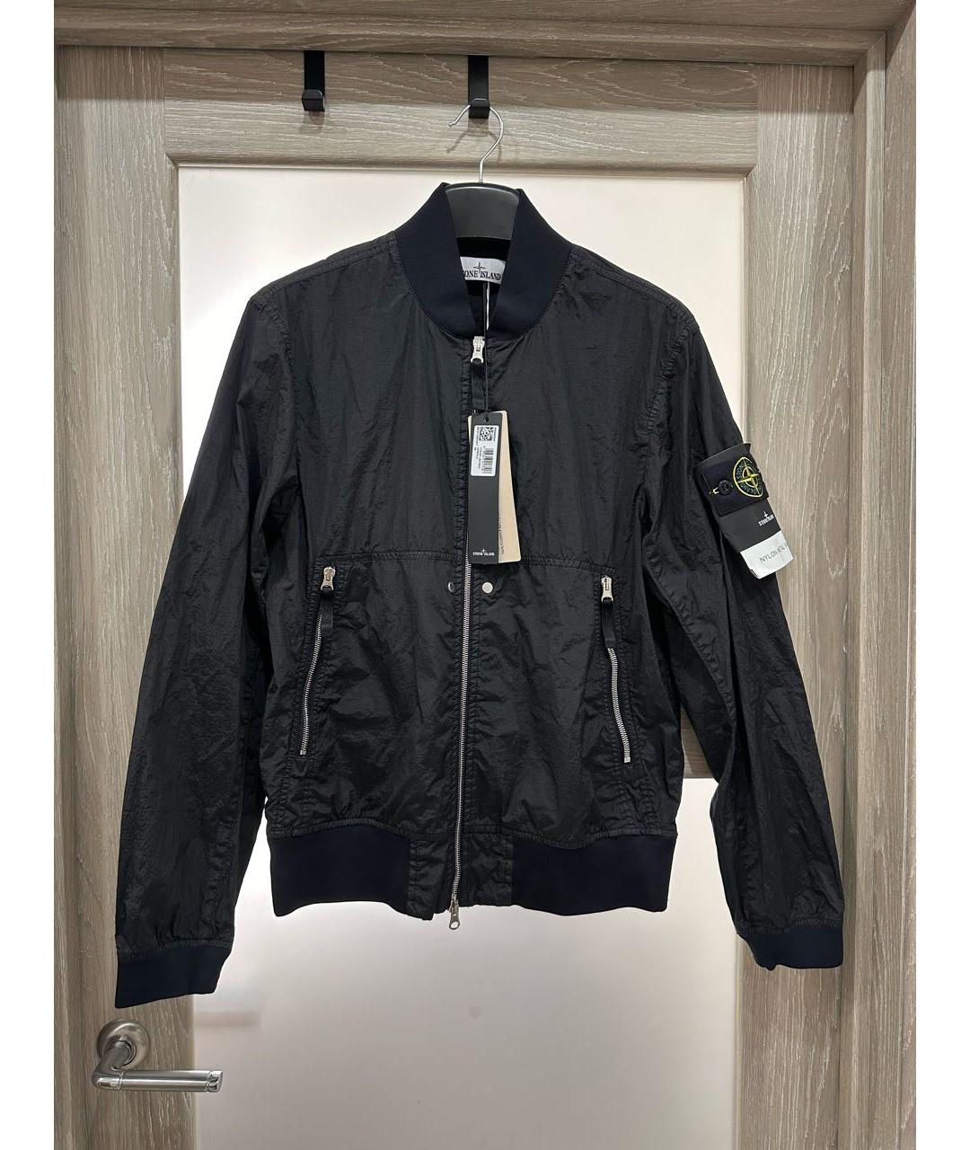 STONE ISLAND Черная нейлоновая куртка, фото 5