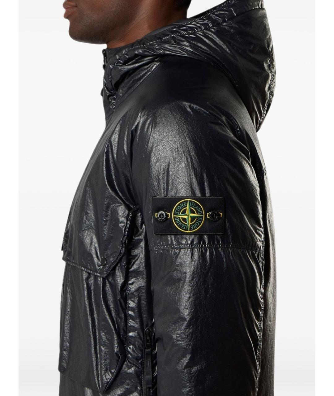 STONE ISLAND Черная куртка, фото 3