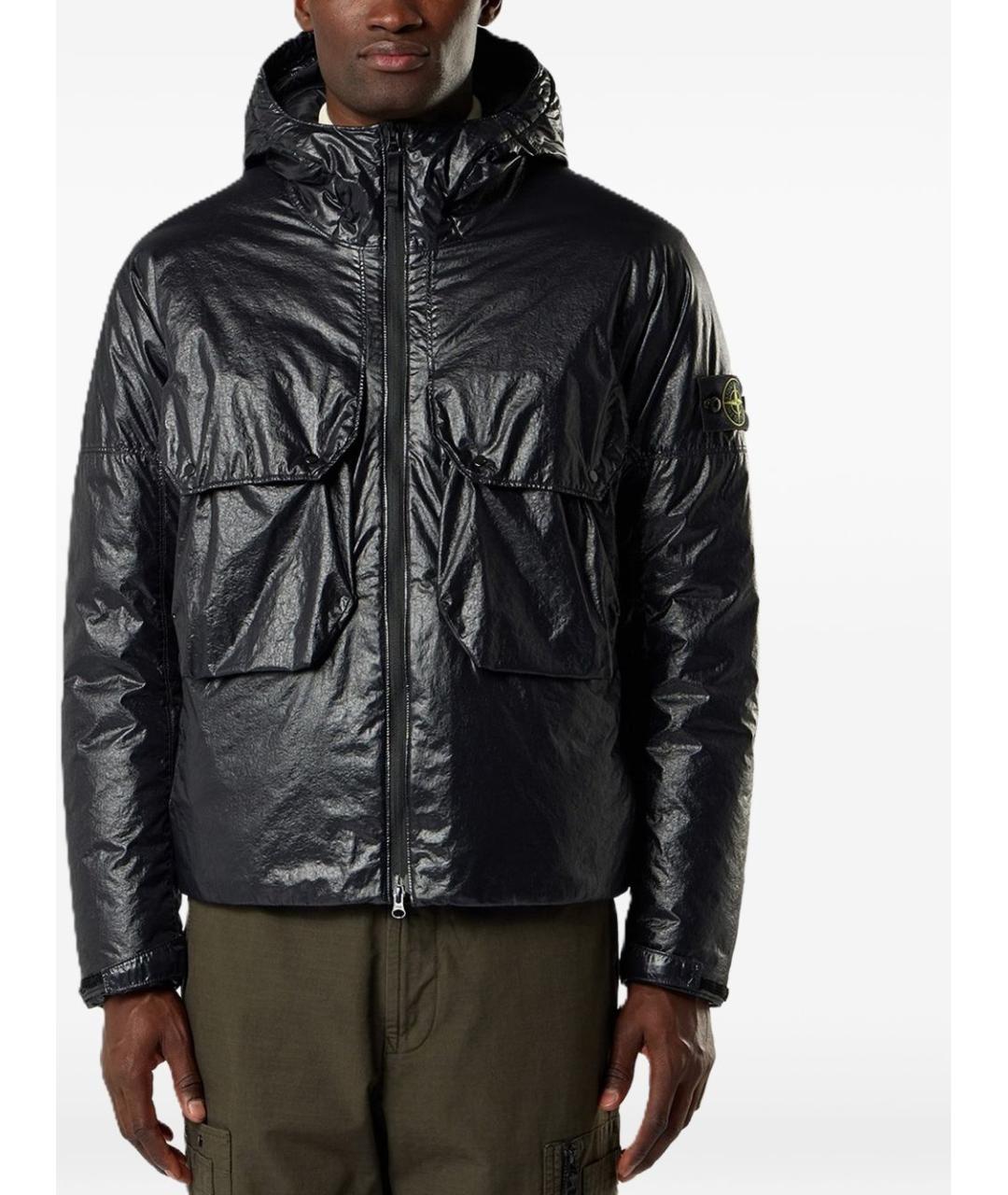 STONE ISLAND Черная куртка, фото 2