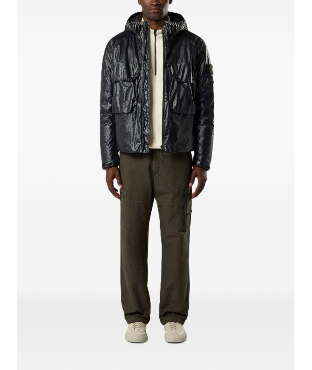 STONE ISLAND Черная куртка, фото 4