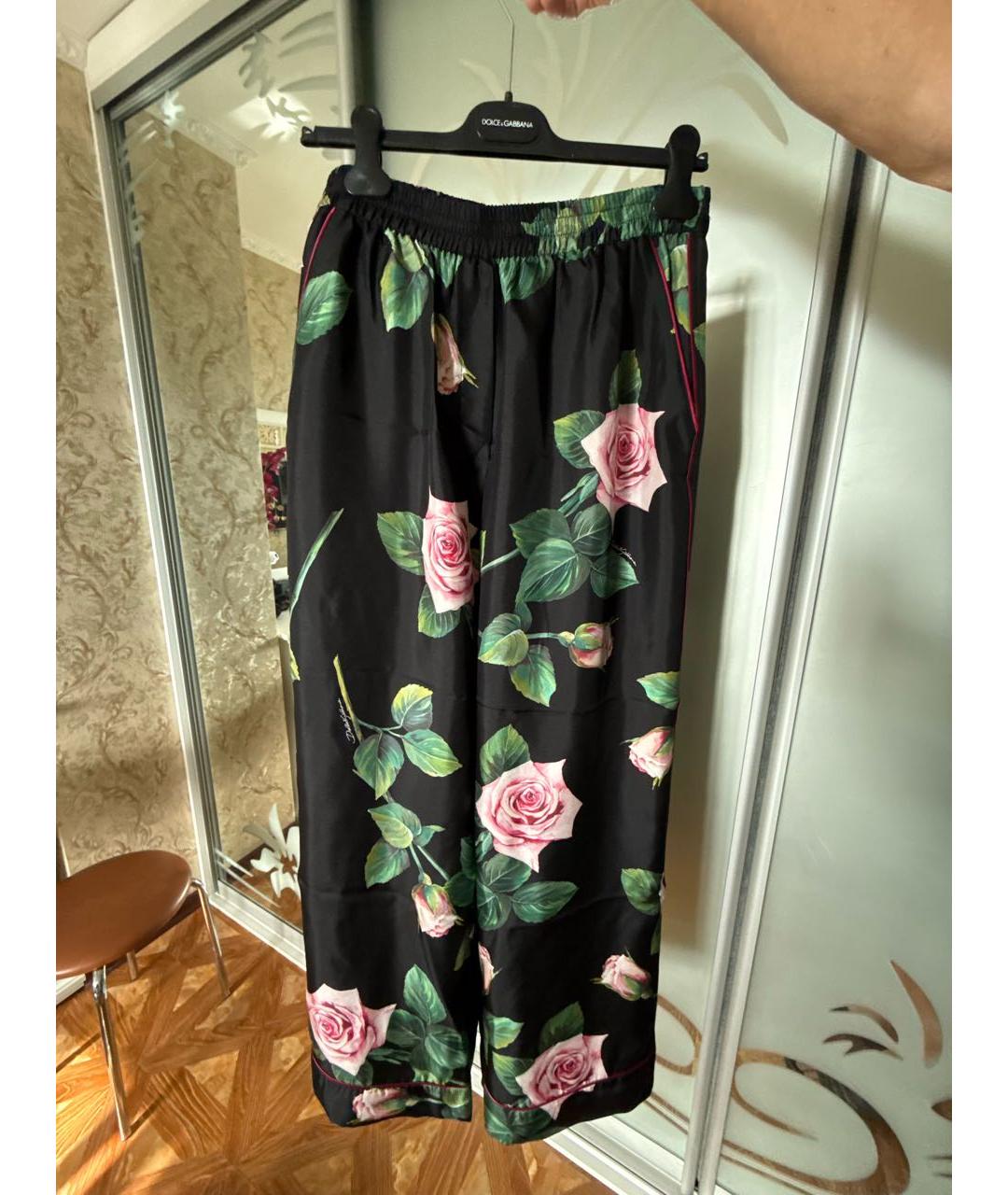 DOLCE&GABBANA Мульти шелковый костюм с брюками, фото 2