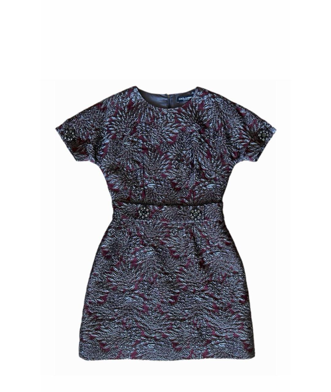 DOLCE&GABBANA Бордовое вечернее платье, фото 2