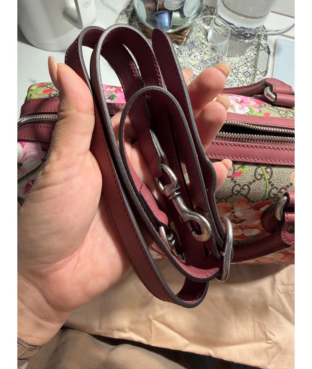 GUCCI Коричневая кожаная сумка с короткими ручками, фото 6