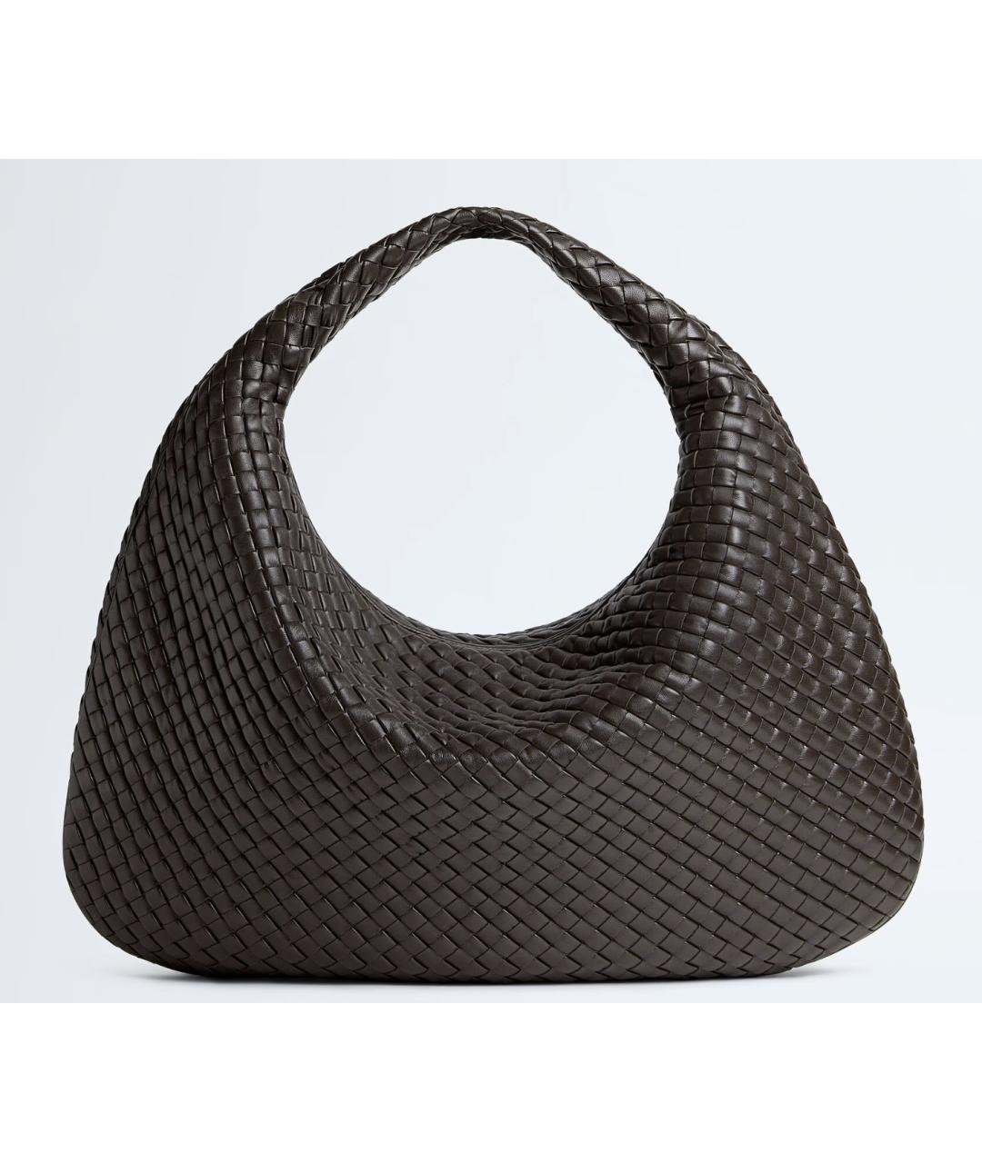 BOTTEGA VENETA Коричневая кожаная сумка через плечо, фото 5