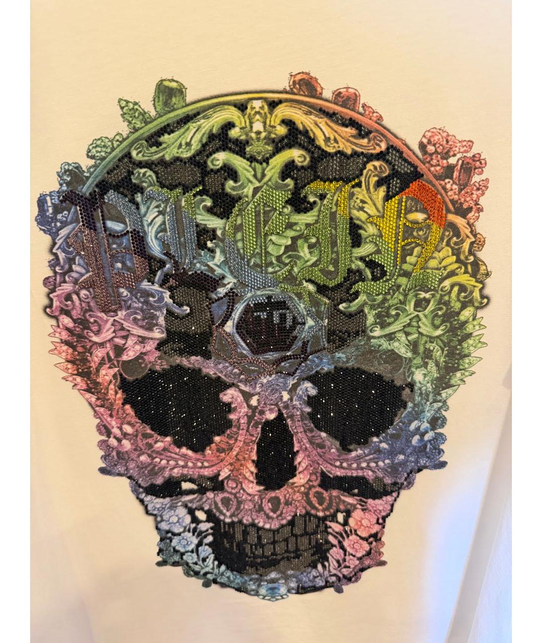 PHILIPP PLEIN Белая футболка, фото 4