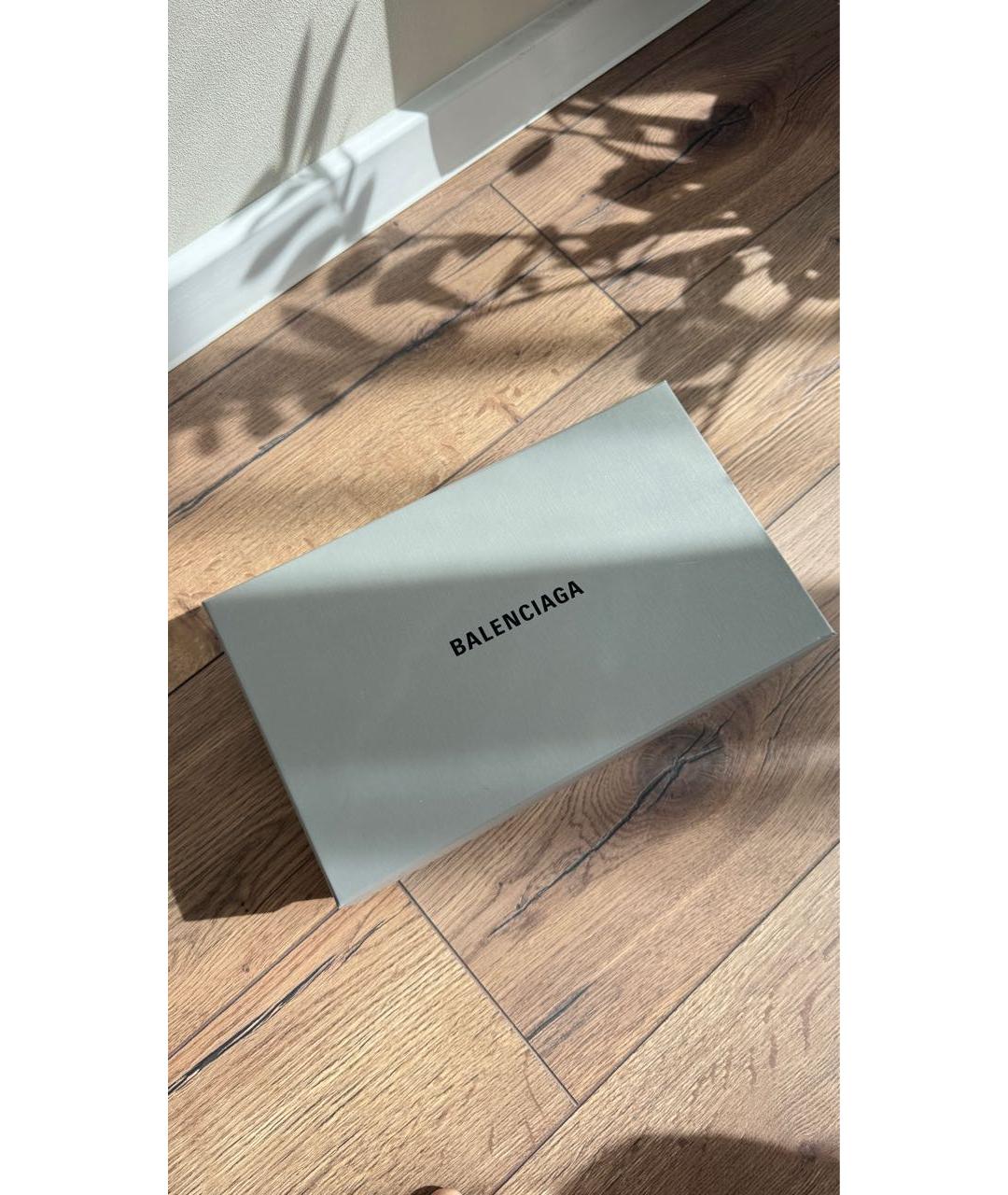 BALENCIAGA Черные кожаные туфли, фото 5