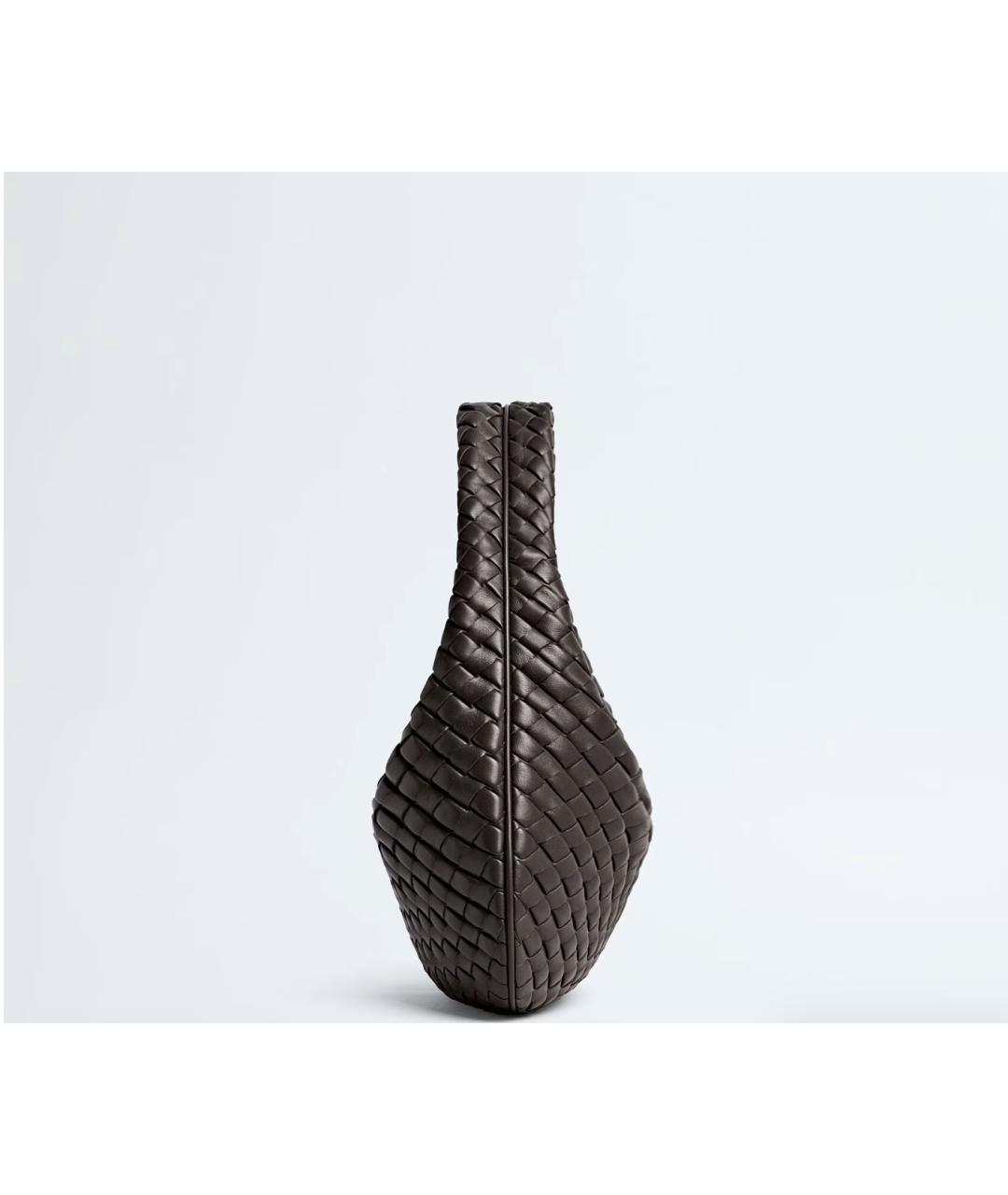 BOTTEGA VENETA Коричневая кожаная сумка через плечо, фото 3