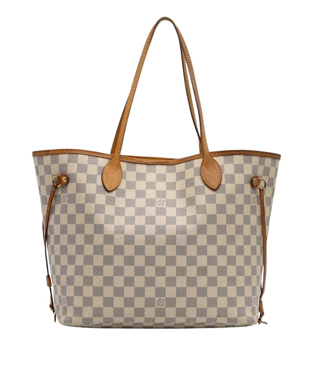 LOUIS VUITTON Белая сумка тоут из канвы, фото 1