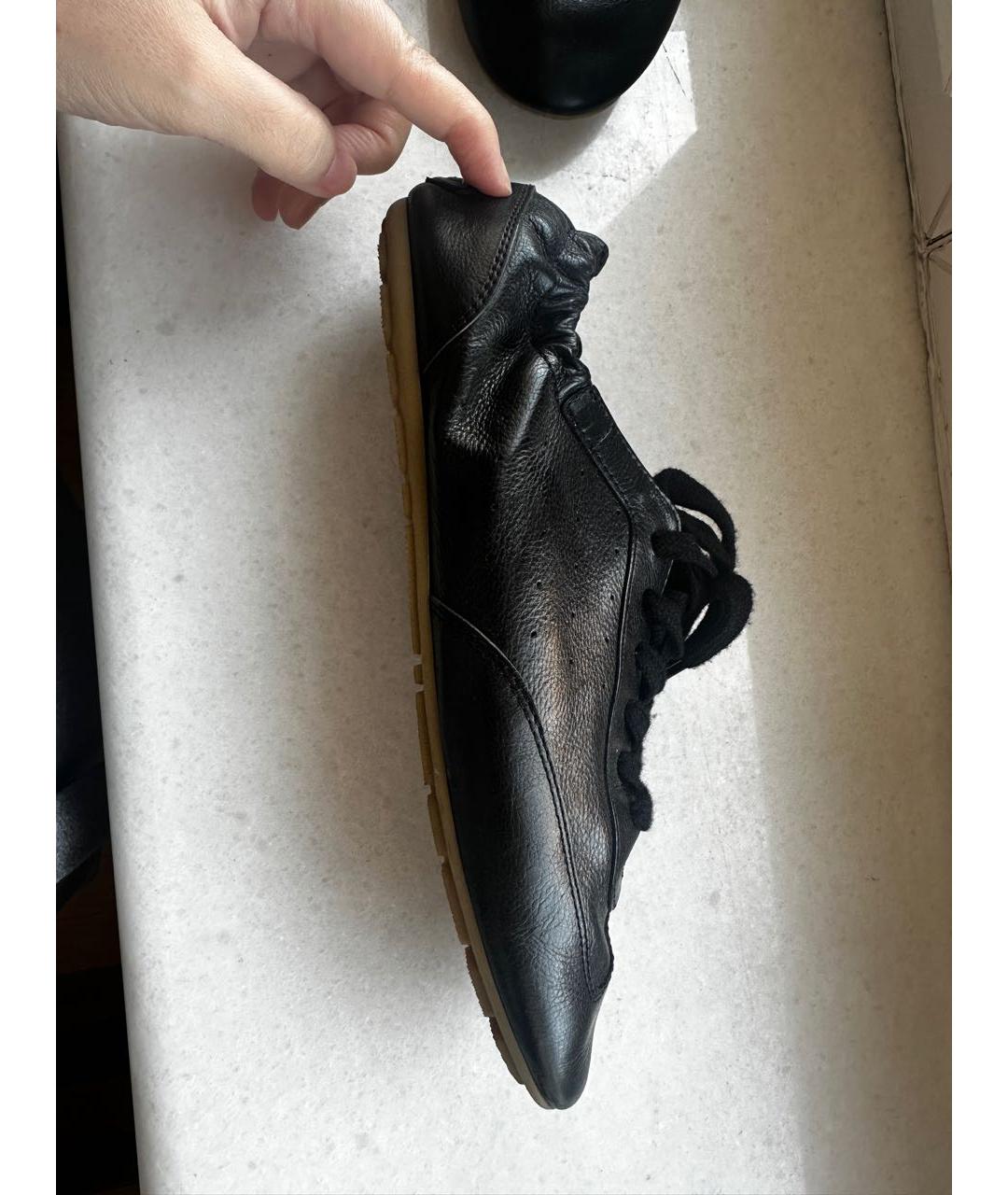 SAINT LAURENT Черные кожаные кеды, фото 6
