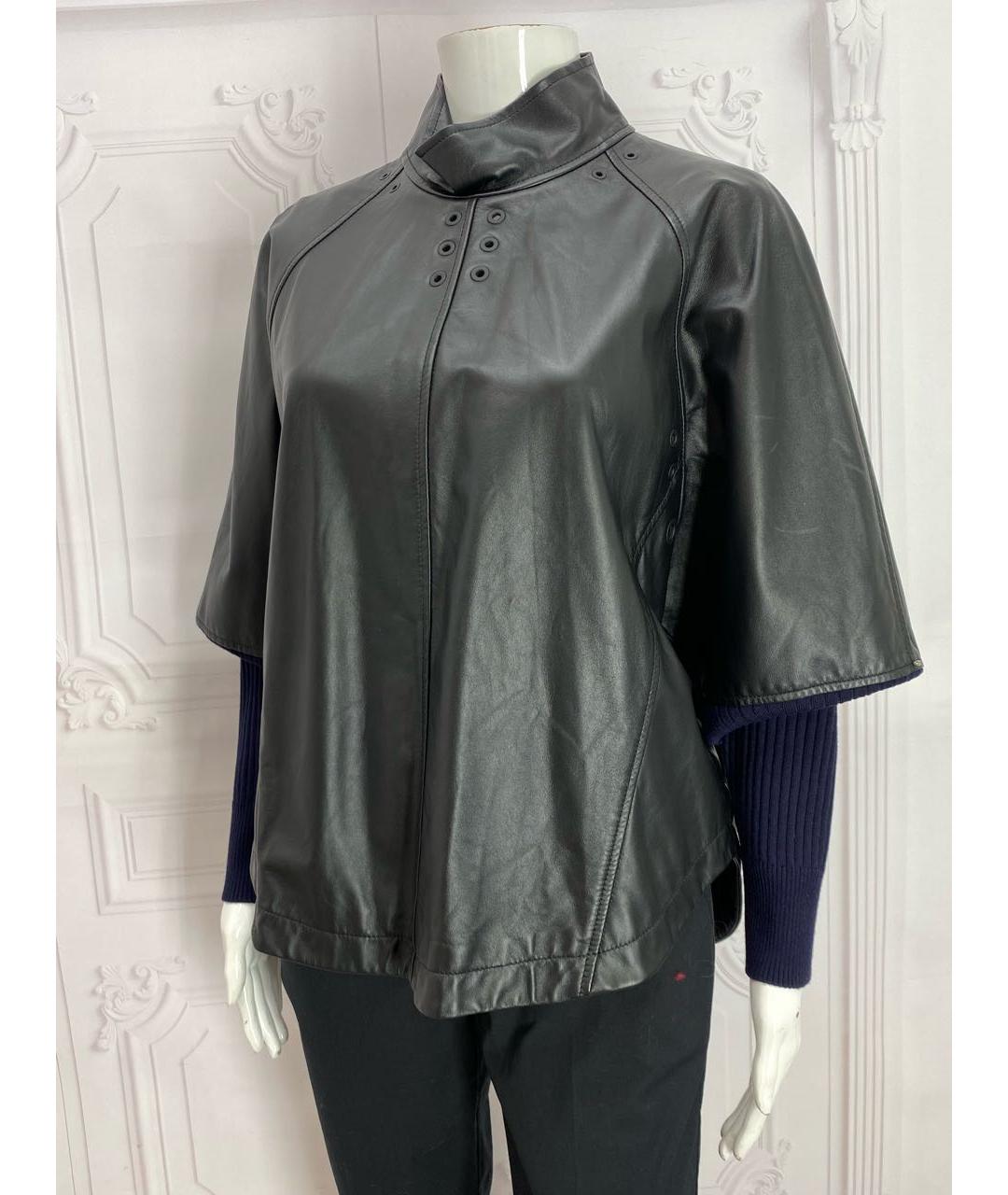 MAX MARA Черный кожаный джемпер / свитер, фото 5