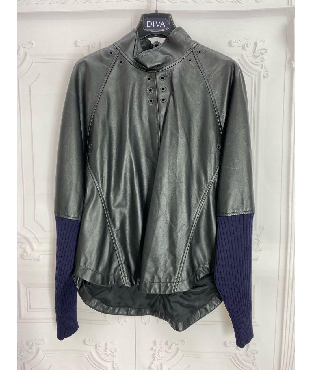 MAX MARA Черный кожаный джемпер / свитер, фото 6