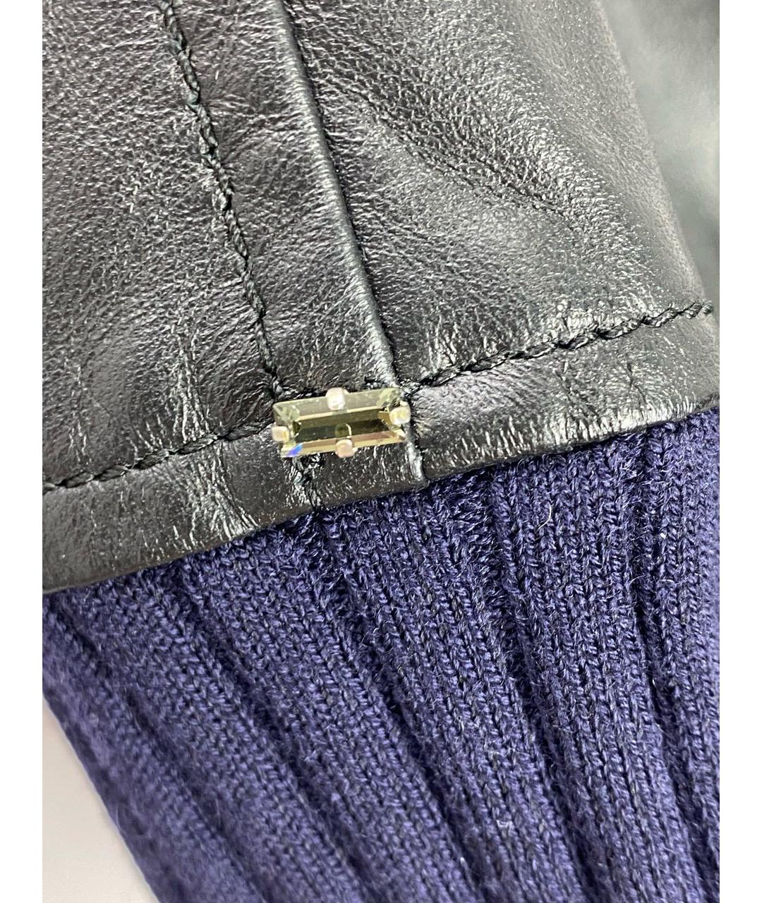MAX MARA Черный кожаный джемпер / свитер, фото 4