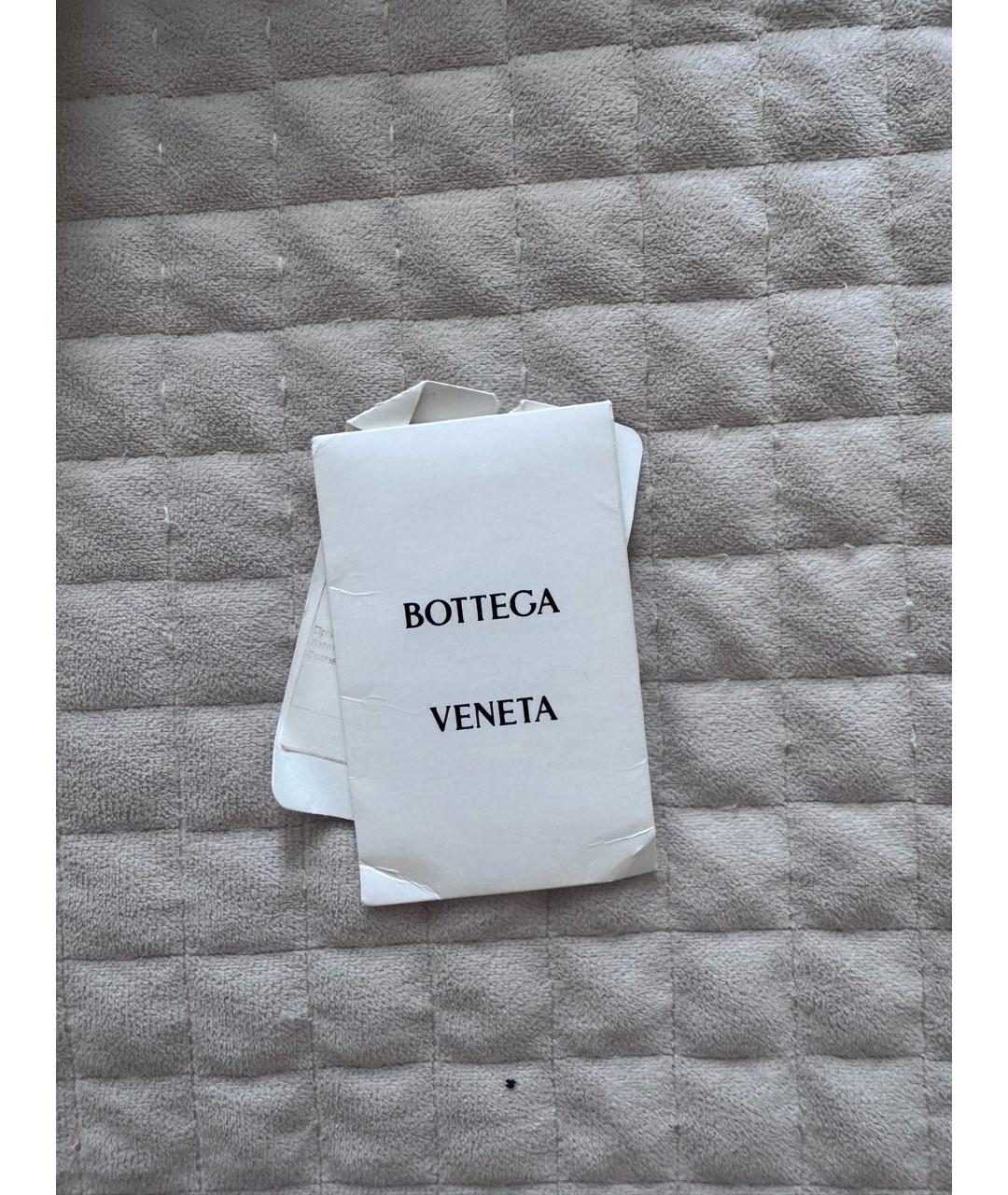 BOTTEGA VENETA Черная кожаная сумка с короткими ручками, фото 4