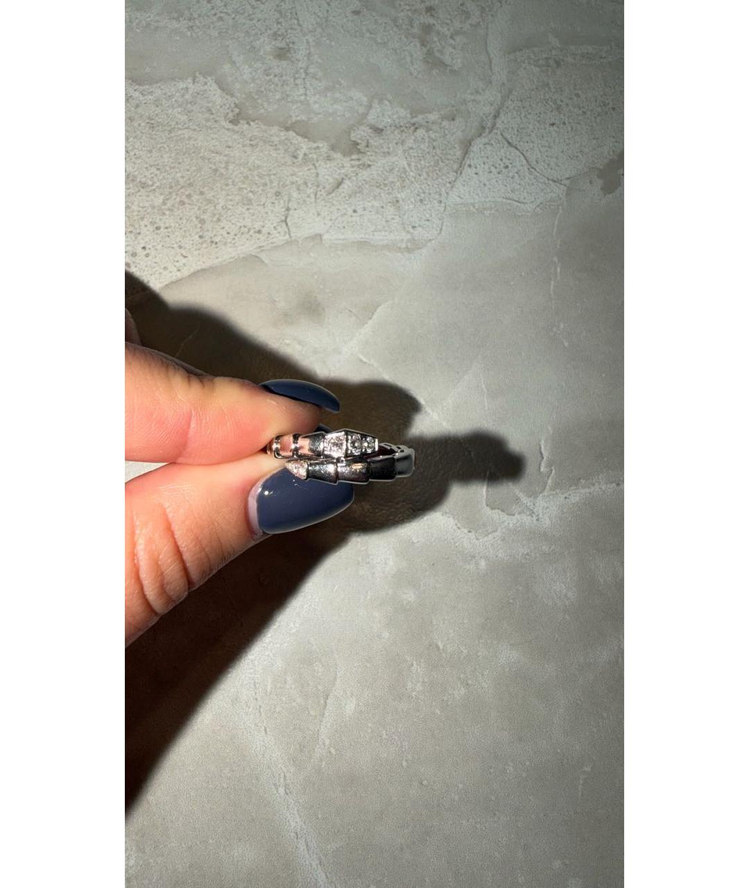 BVLGARI Белое кольцо из белого золота, фото 5