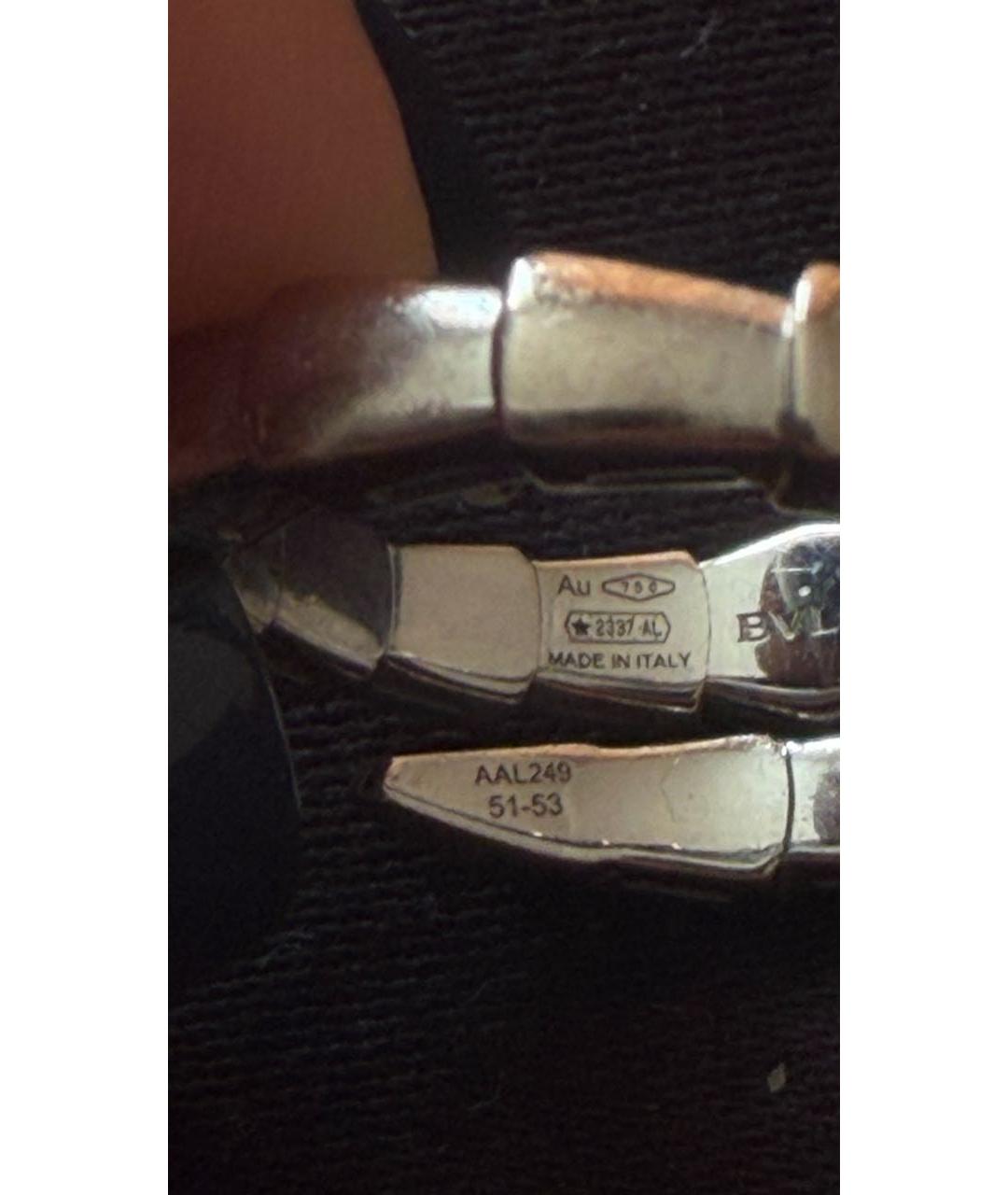BVLGARI Белое кольцо из белого золота, фото 4