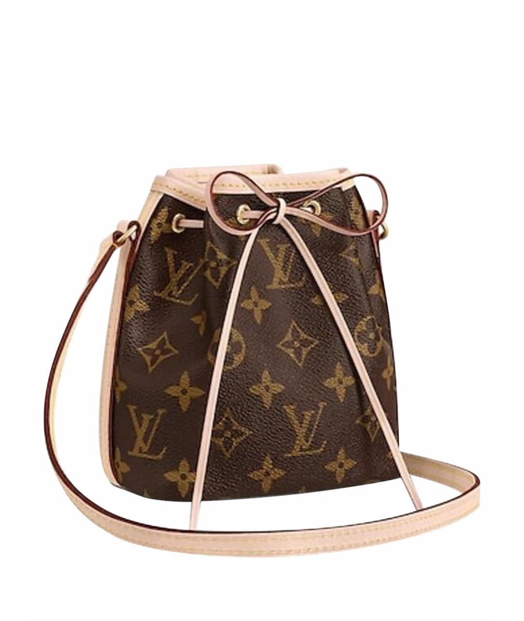 LOUIS VUITTON Коричневая сумка через плечо из канвы, фото 9