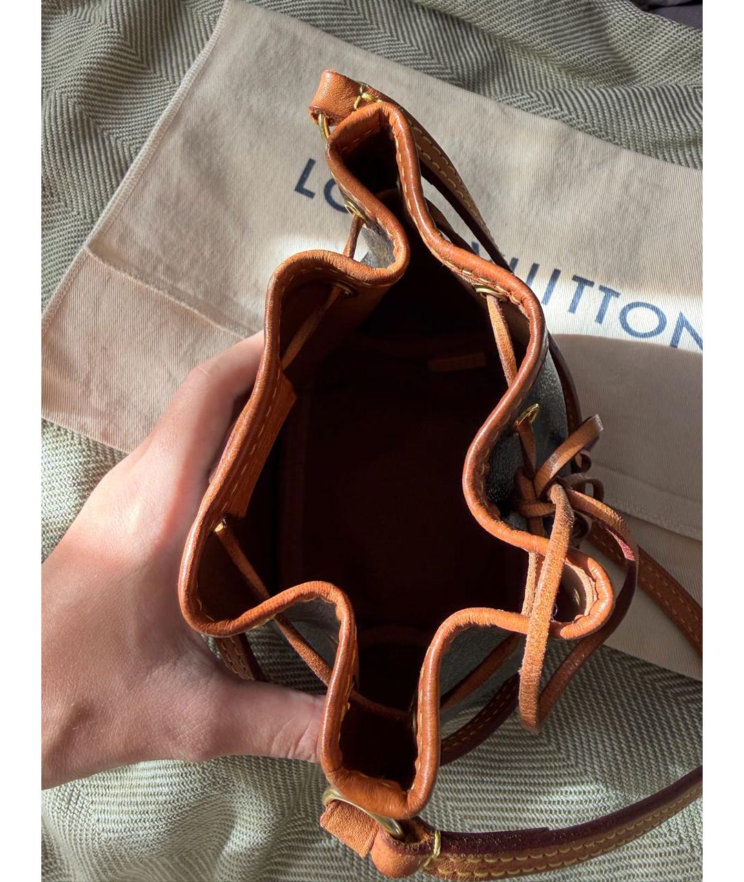 LOUIS VUITTON Коричневая сумка через плечо из канвы, фото 7