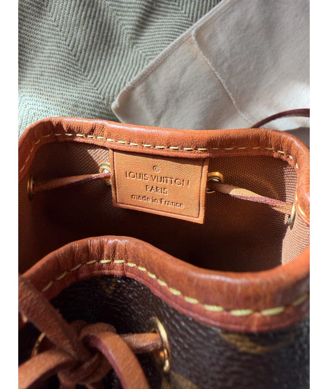 LOUIS VUITTON Коричневая сумка через плечо из канвы, фото 8