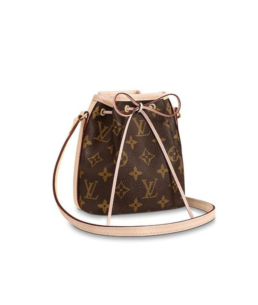 LOUIS VUITTON Коричневая сумка через плечо из канвы, фото 2
