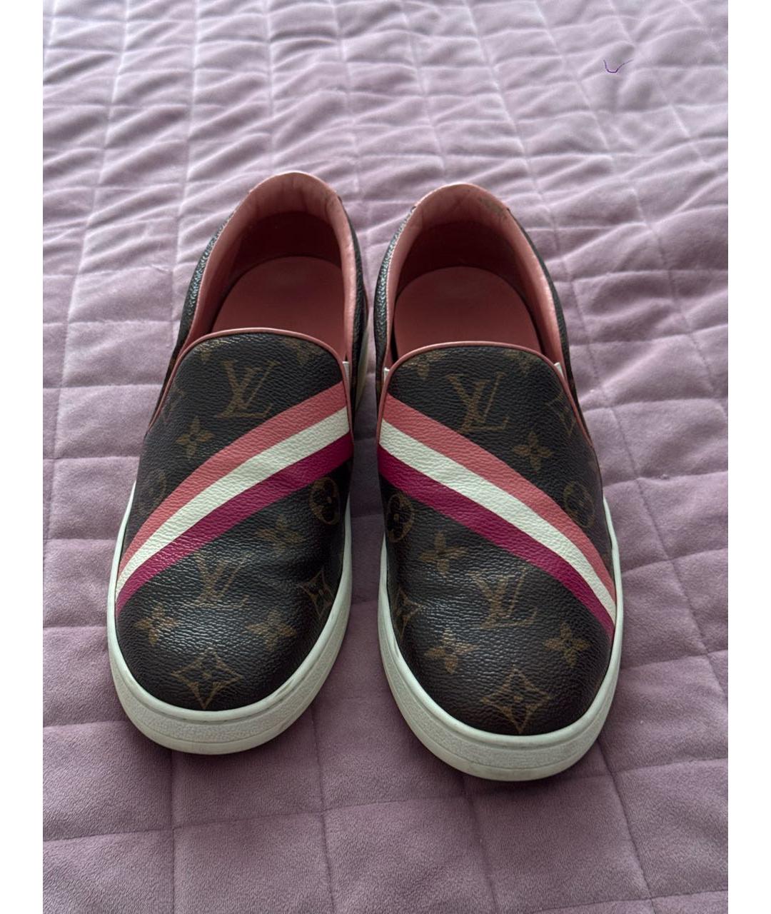 LOUIS VUITTON Фуксия слипоны, фото 3
